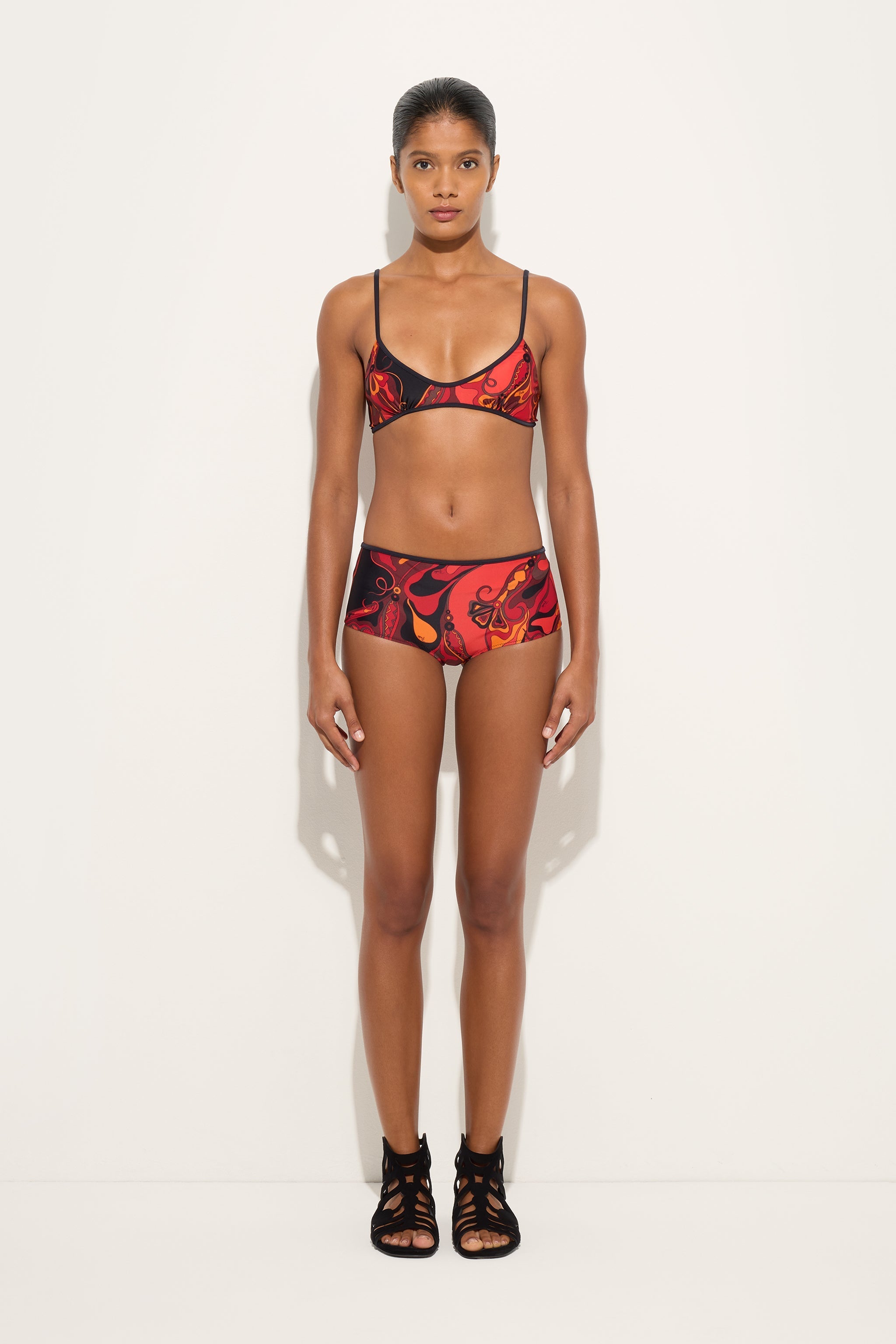 Orchidee Print Bikini Bottom
 WOMAN Pucci