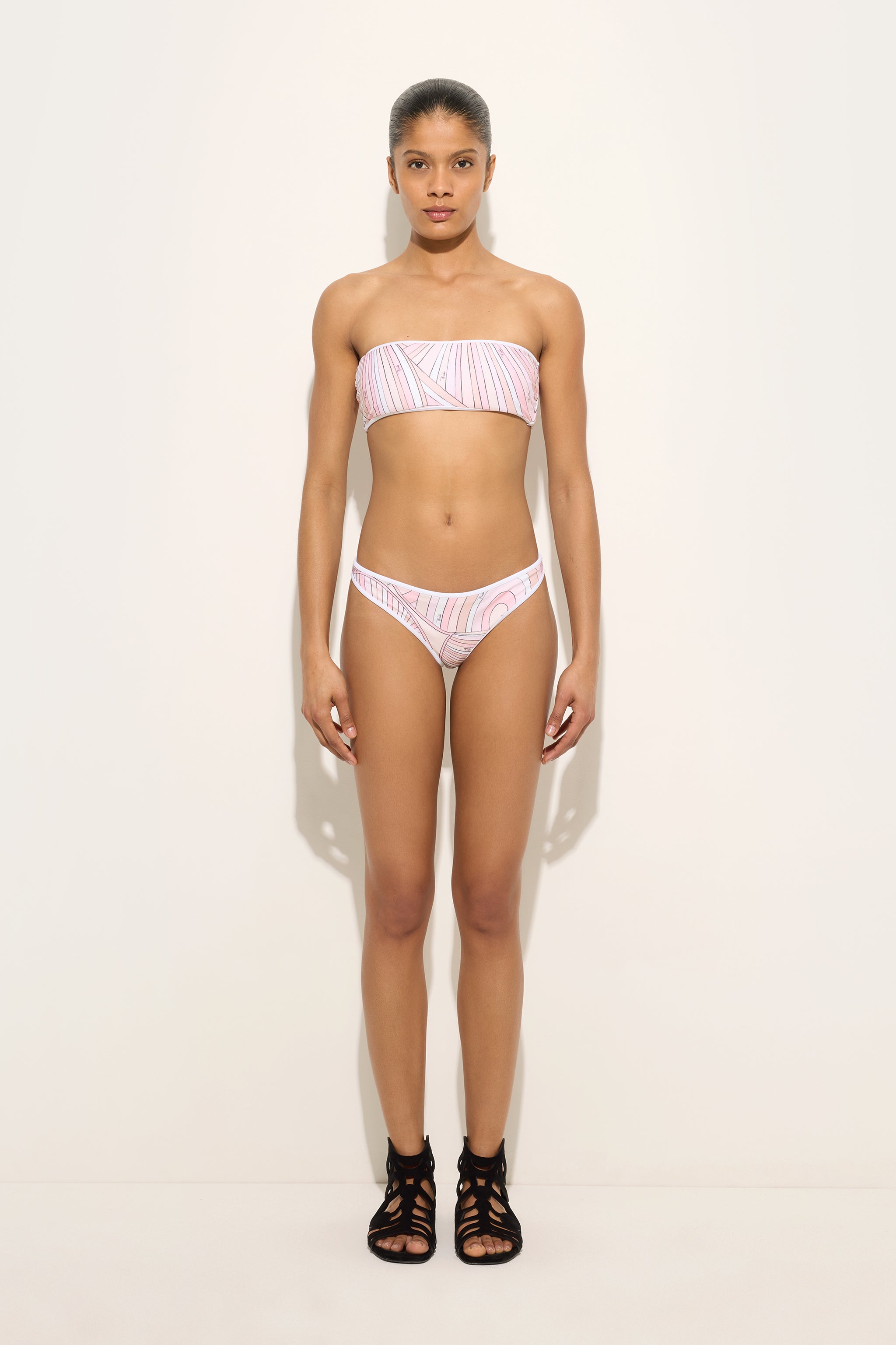 Iride Print Bandeau Bikini Top
 WOMAN Pucci