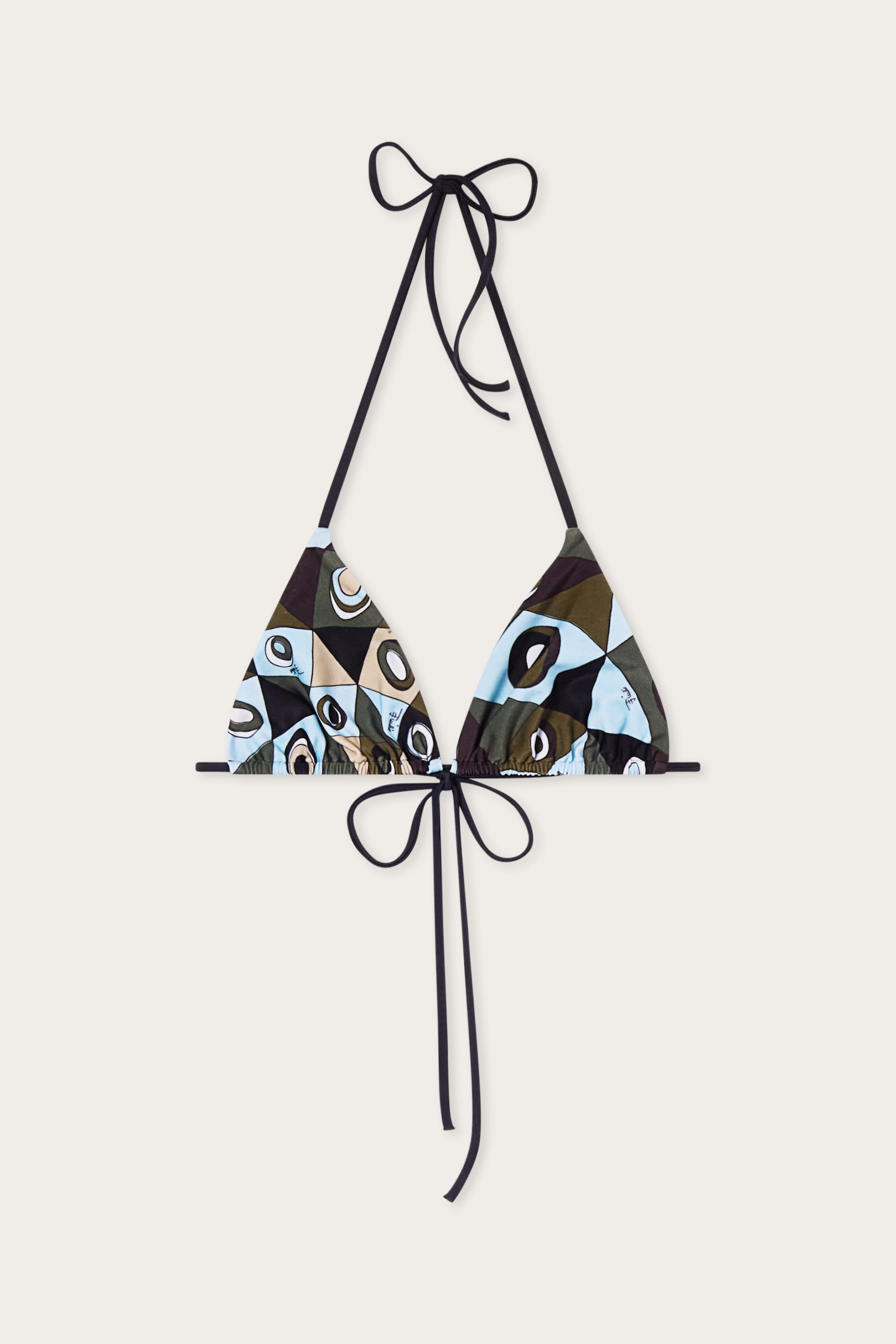 Occhi Print Triangle Bikini Top
 WOMAN Pucci