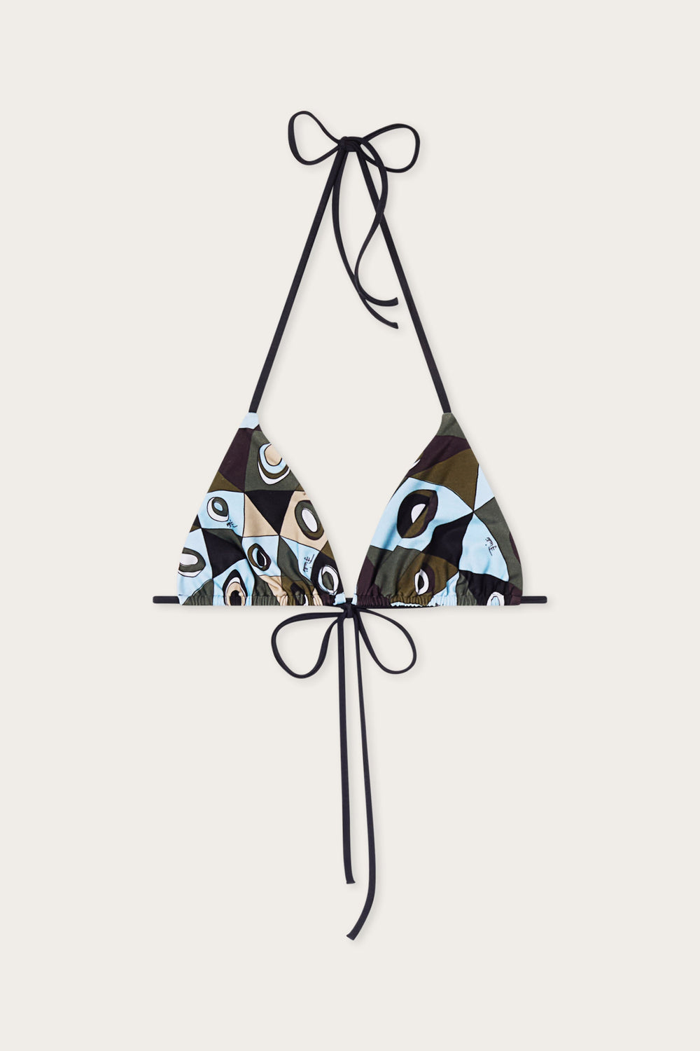 Occhi Print Triangle Bikini Top
 WOMAN Pucci