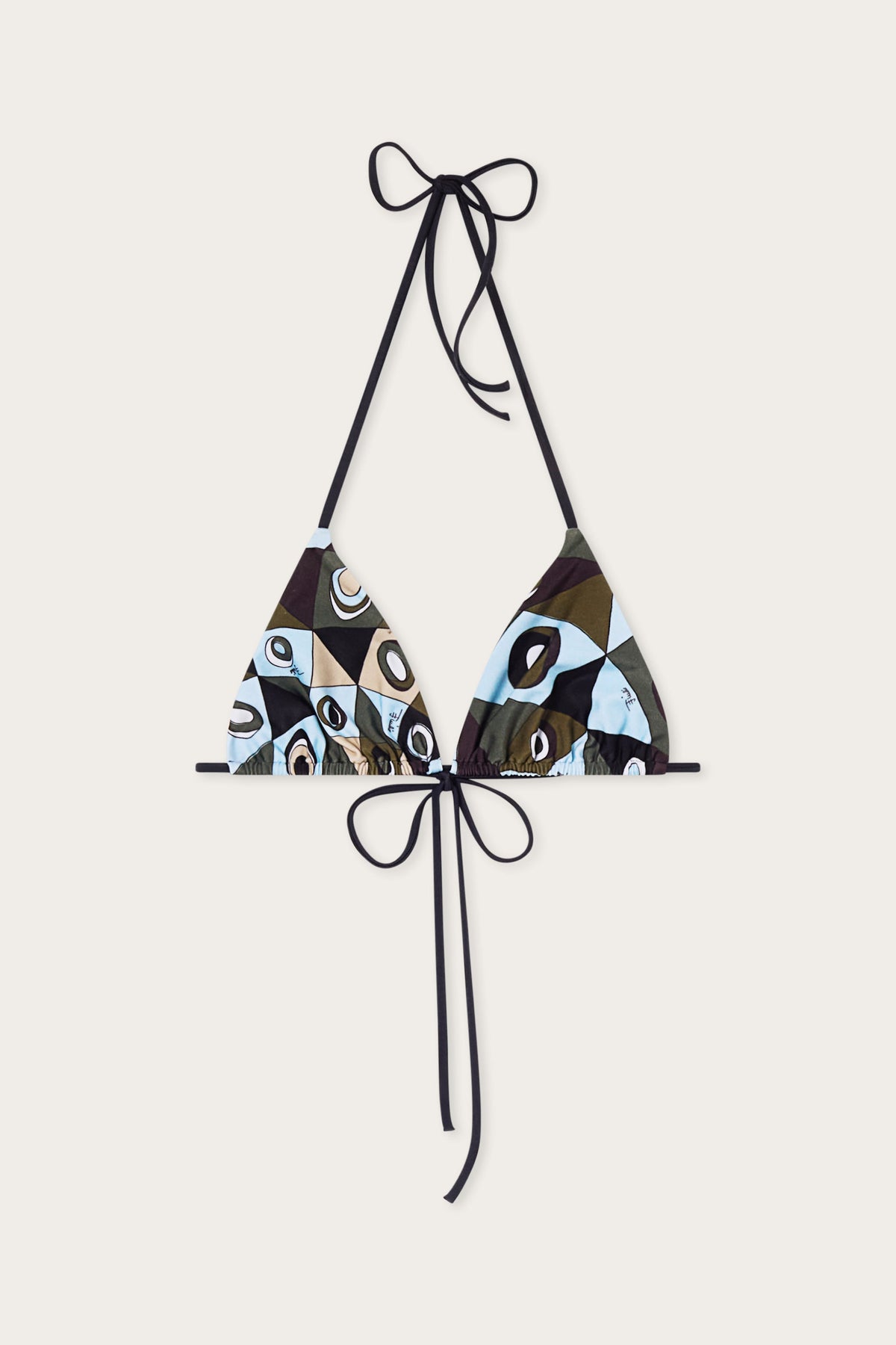 Occhi Print Triangle Bikini Top
 WOMAN Pucci
