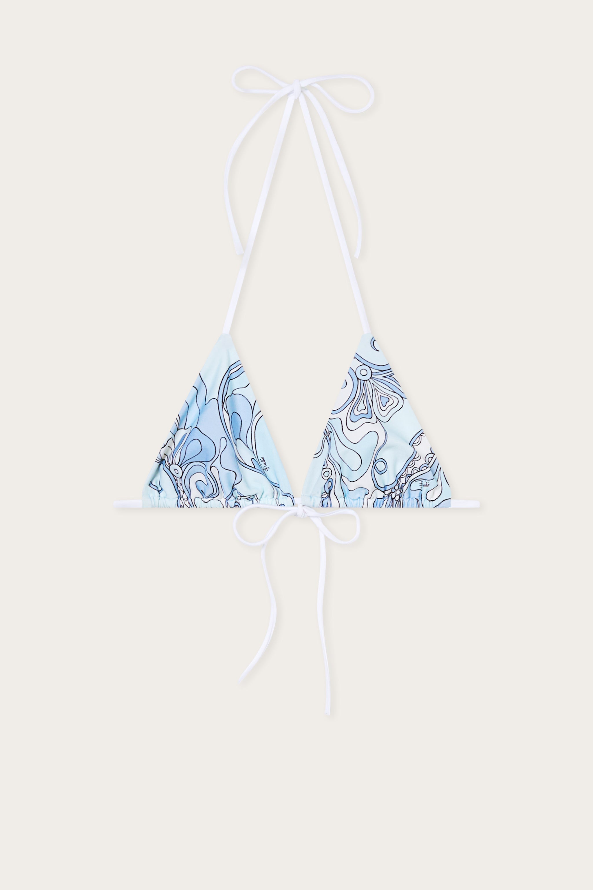 Orchidee Print Triangle Bikini Top
 WOMAN Pucci