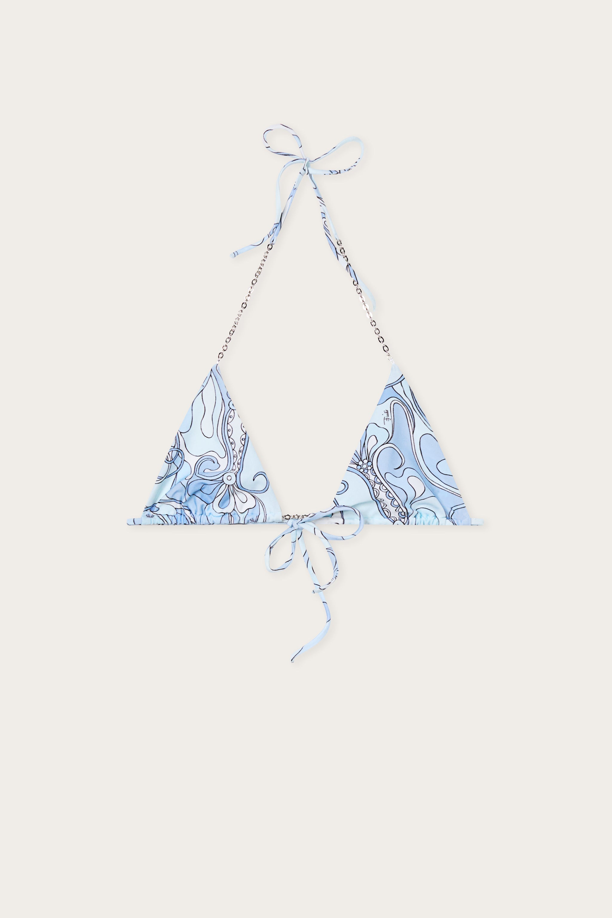 Orchidee Print Triangle Bikini Top
 WOMAN Pucci