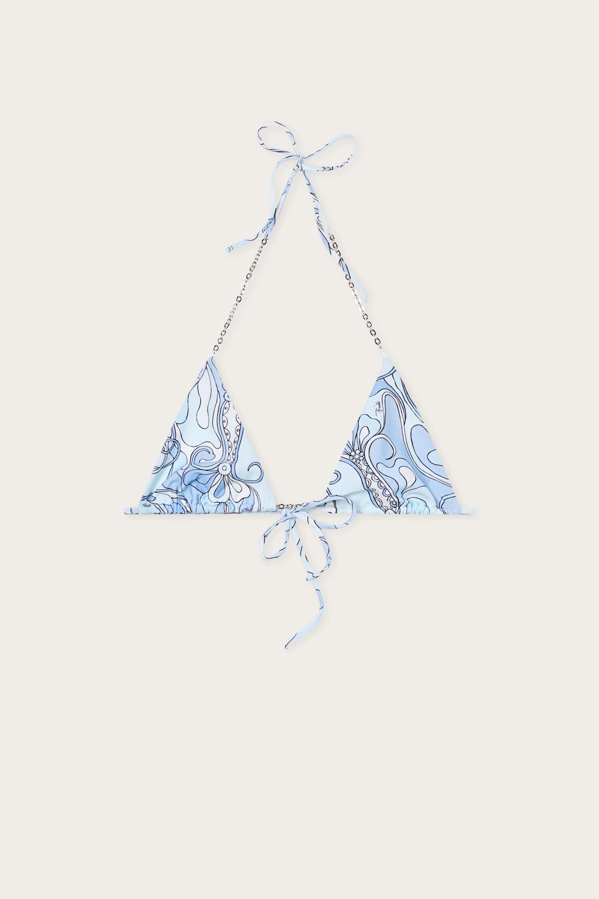 Orchidee Print Triangle Bikini Top
 WOMAN Pucci