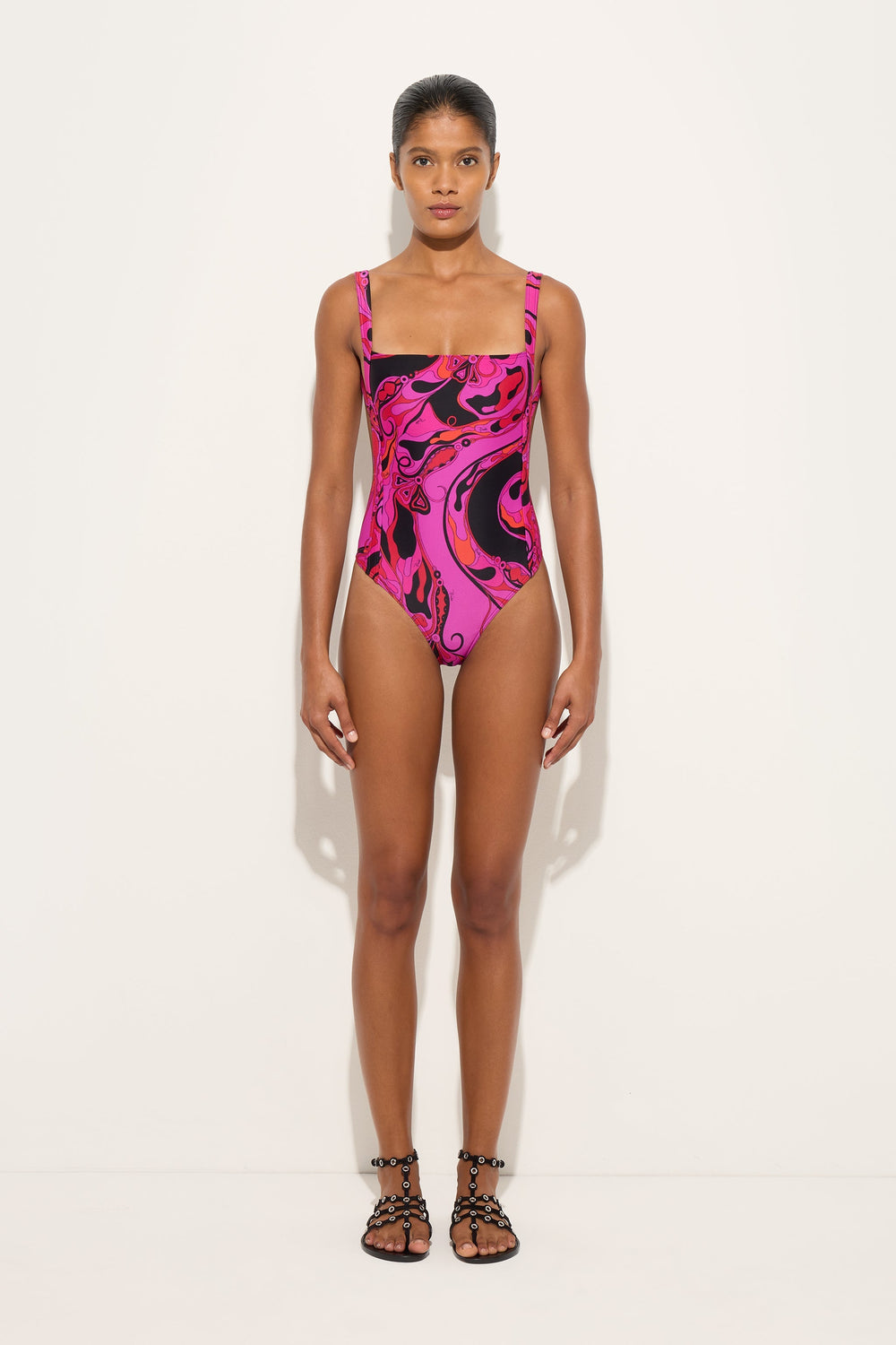 Orchidee Print Swimsuit
 WOMAN Pucci