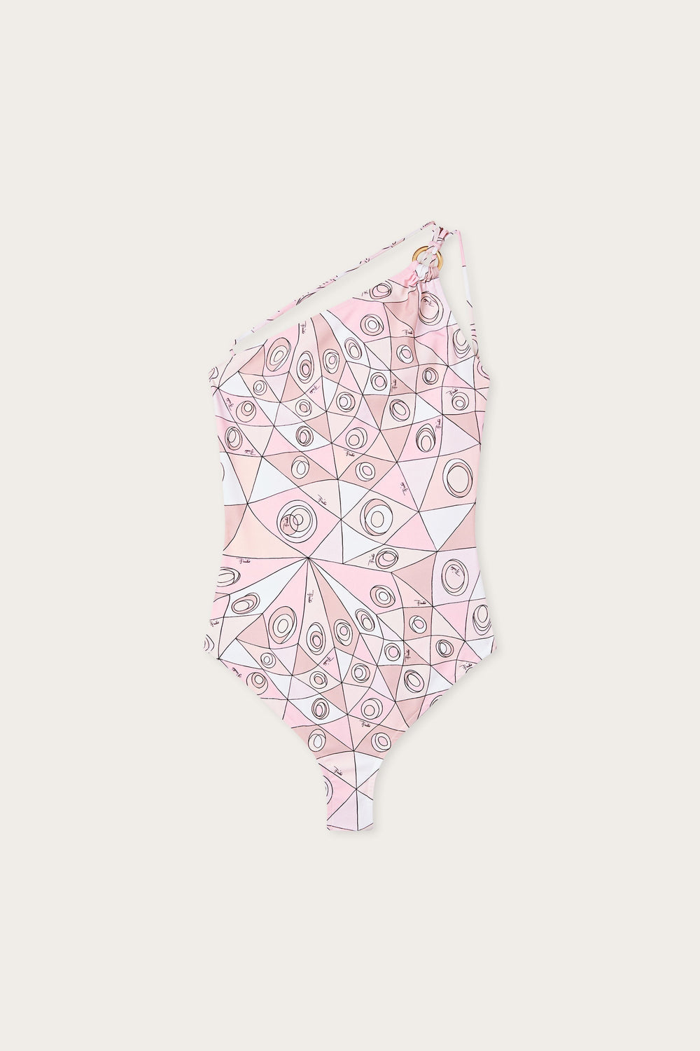 Occhi Print Asymmetrical One-Piece Swimsuit
 WOMAN Pucci