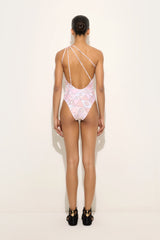 Occhi Print Asymmetrical One-Piece Swimsuit
 WOMAN Pucci