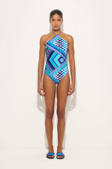 Vivara Print Cross-Strap Swimsuit
 WOMAN Pucci