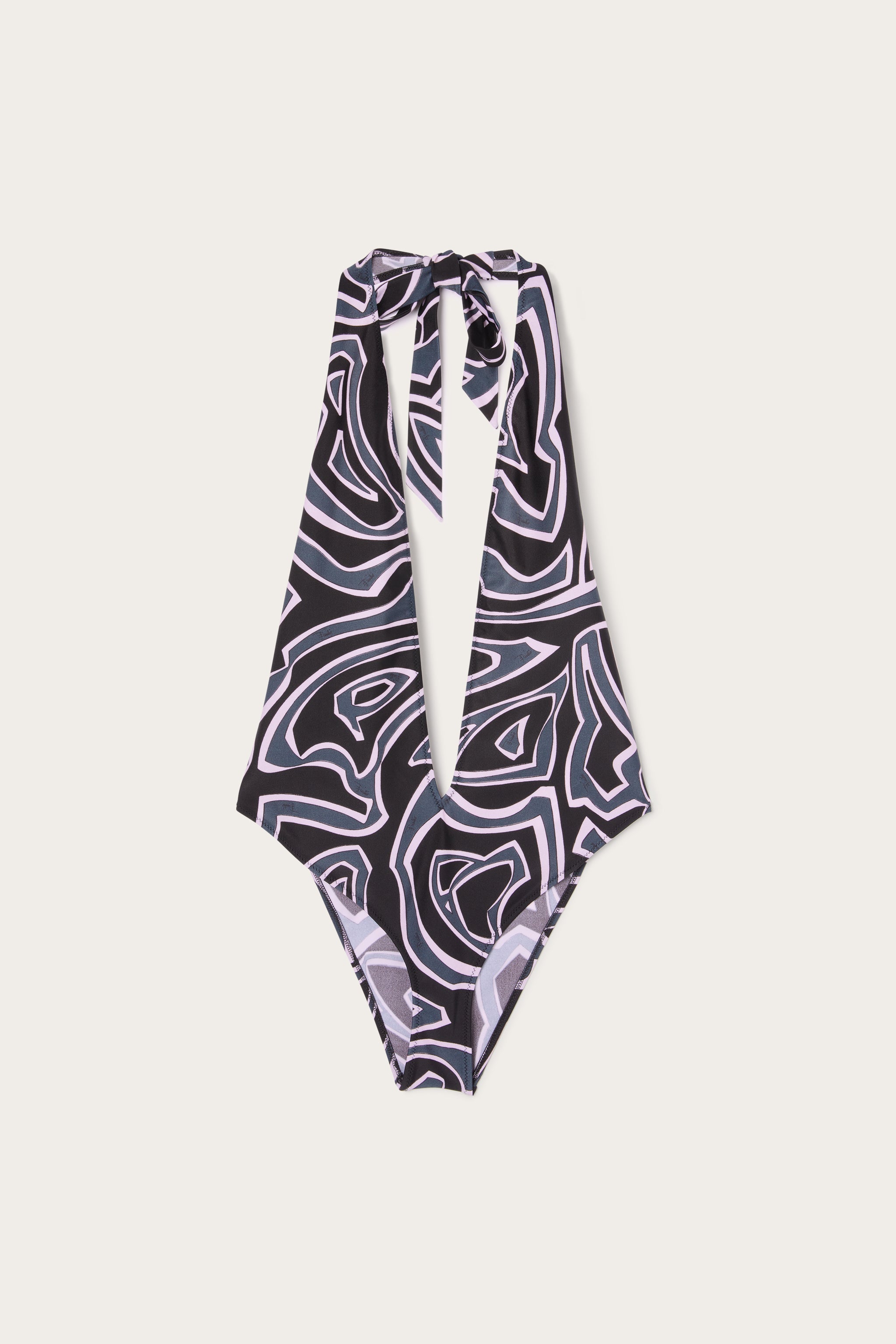 Labirinto Print Deep Neckline Swimsuit
 WOMAN Pucci