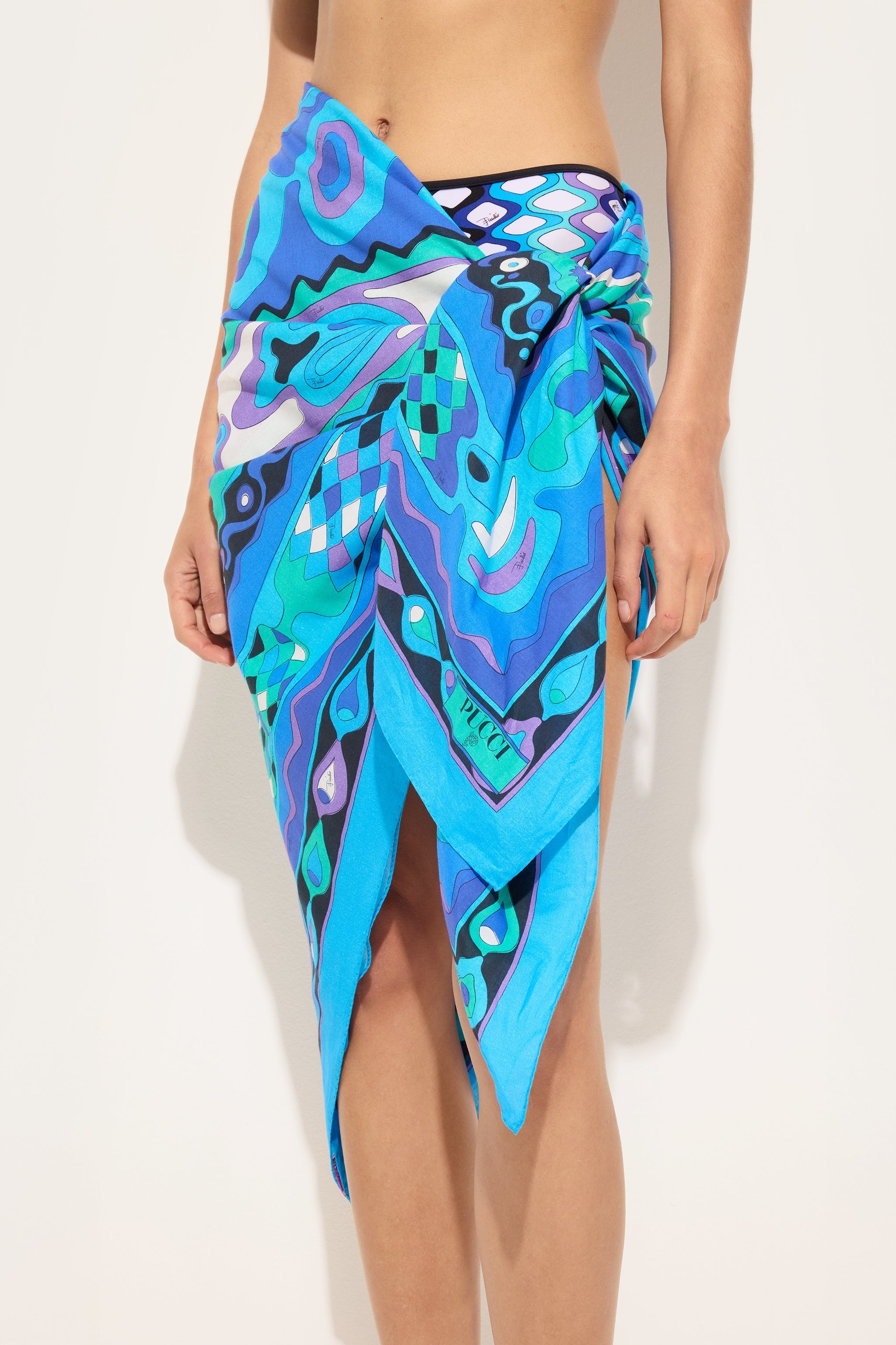 Angoli Print Cotton Sarong
 WOMAN Pucci
