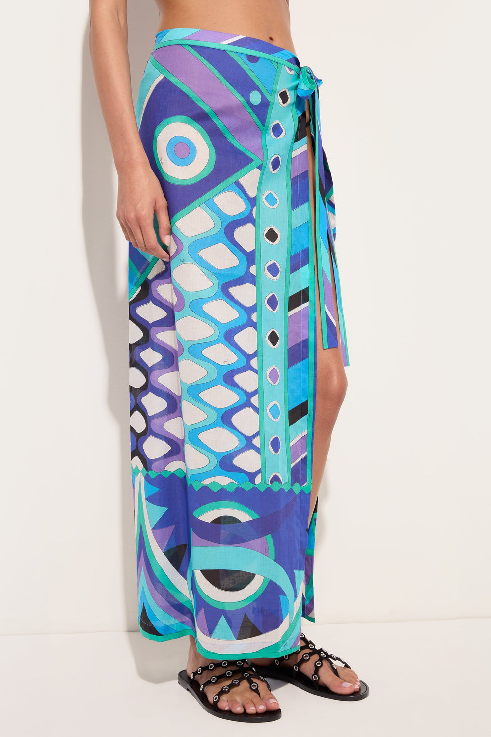 Vivara Print Cotton Sarong Skirt
 WOMAN Pucci