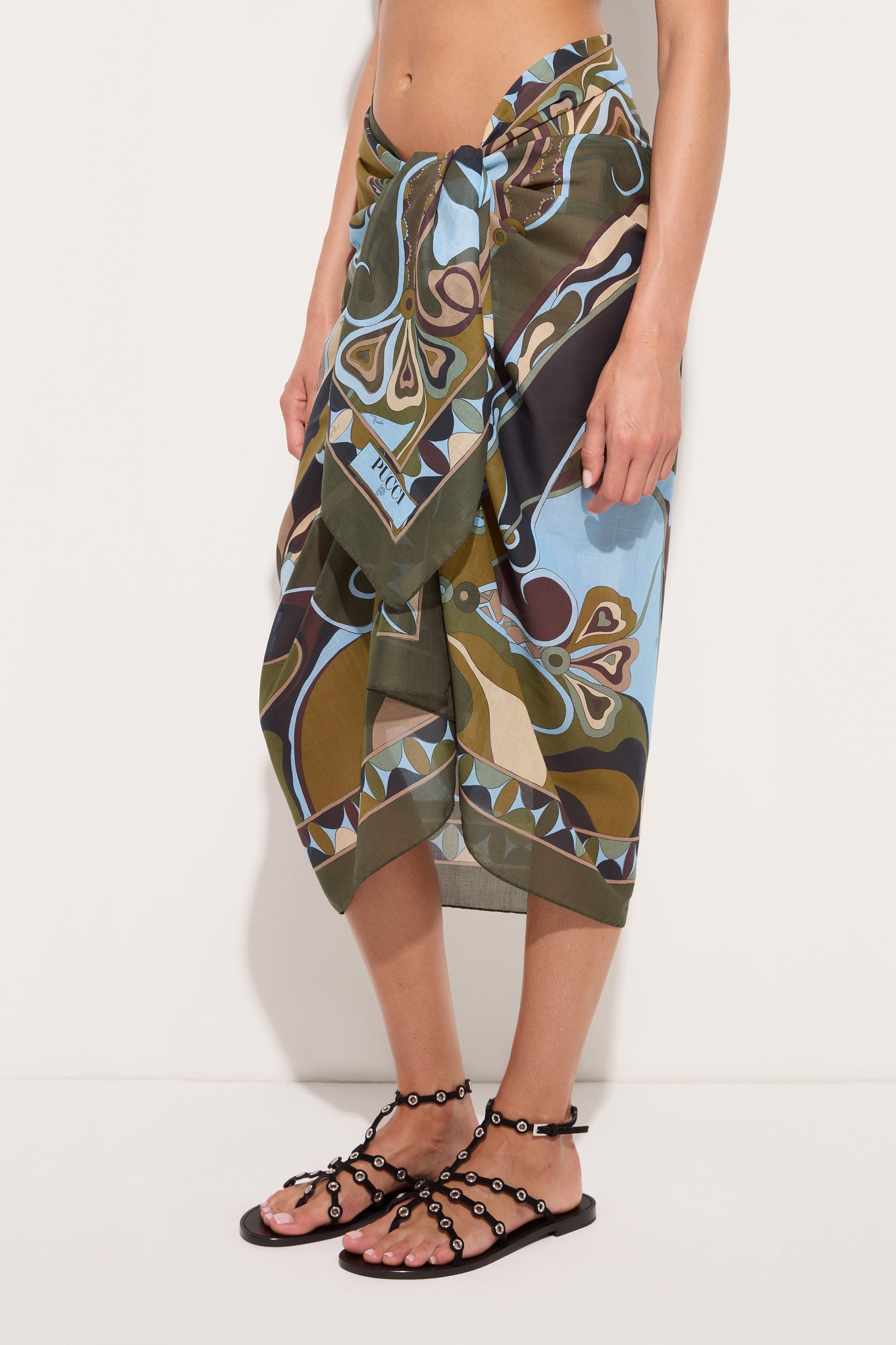 Orchidee Print Sarong
 WOMAN Pucci