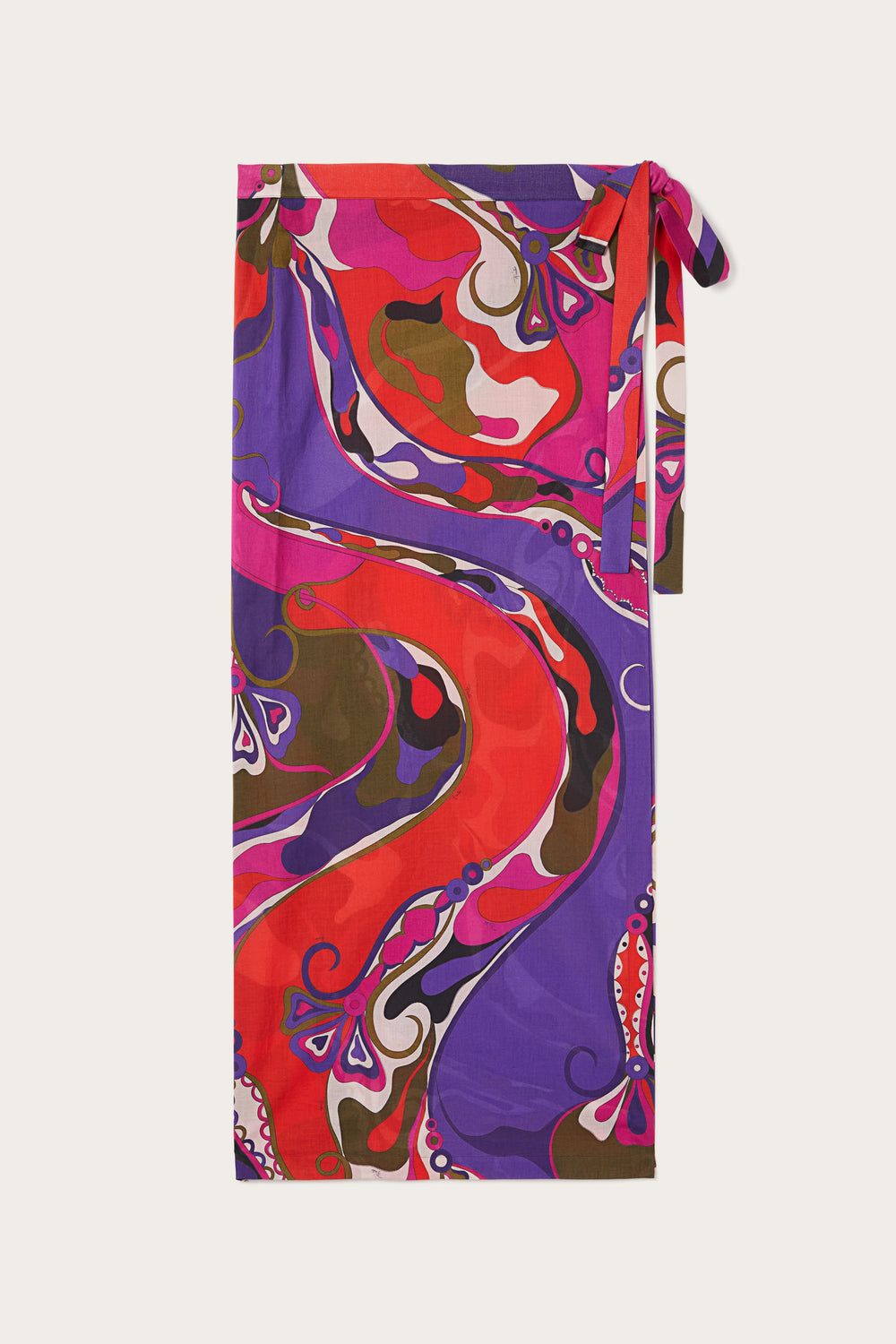 Orchidee Print Pareo Skirt
 WOMAN Pucci