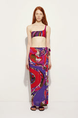 Orchidee Print Pareo Skirt
 WOMAN Pucci