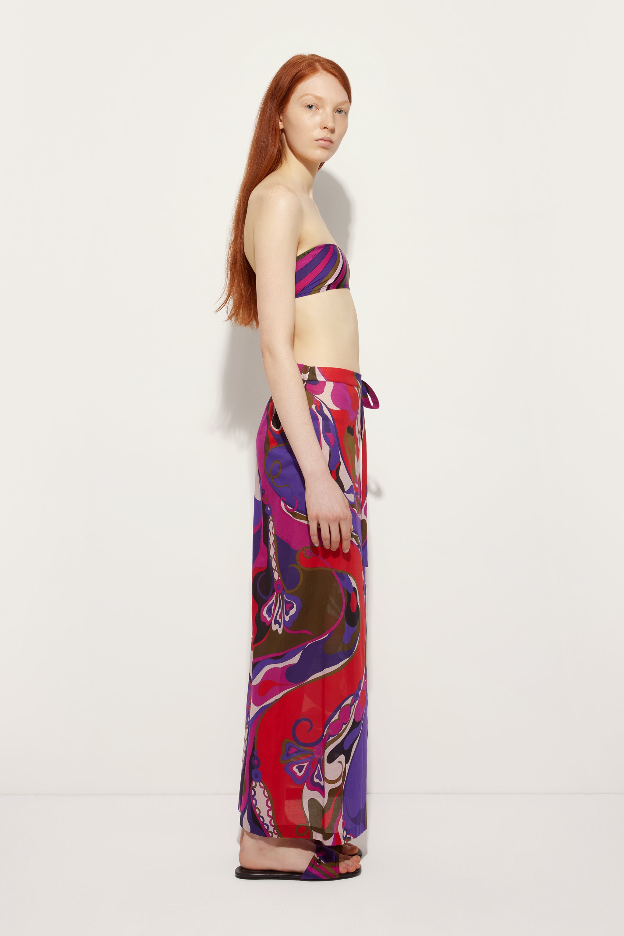 Orchidee Print Pareo Skirt
 WOMAN Pucci