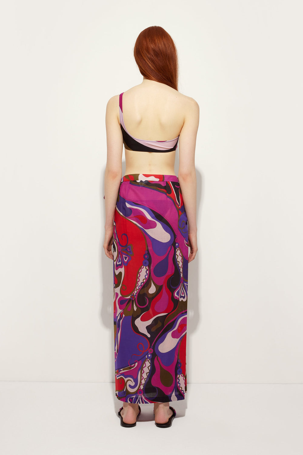 Orchidee Print Pareo Skirt
 WOMAN Pucci
