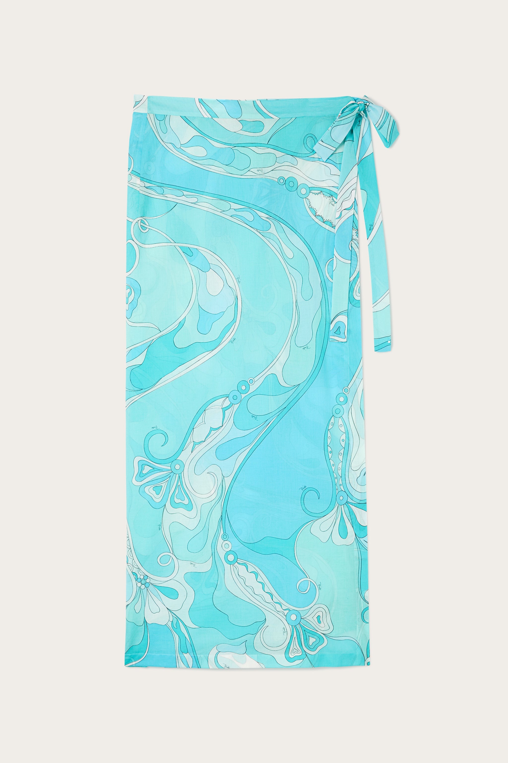 Orchidee Print Pareo Skirt
 WOMAN Pucci