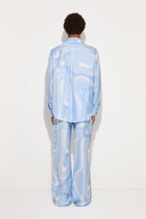 Marmo Print Oversized Silk Shirt
  Pucci