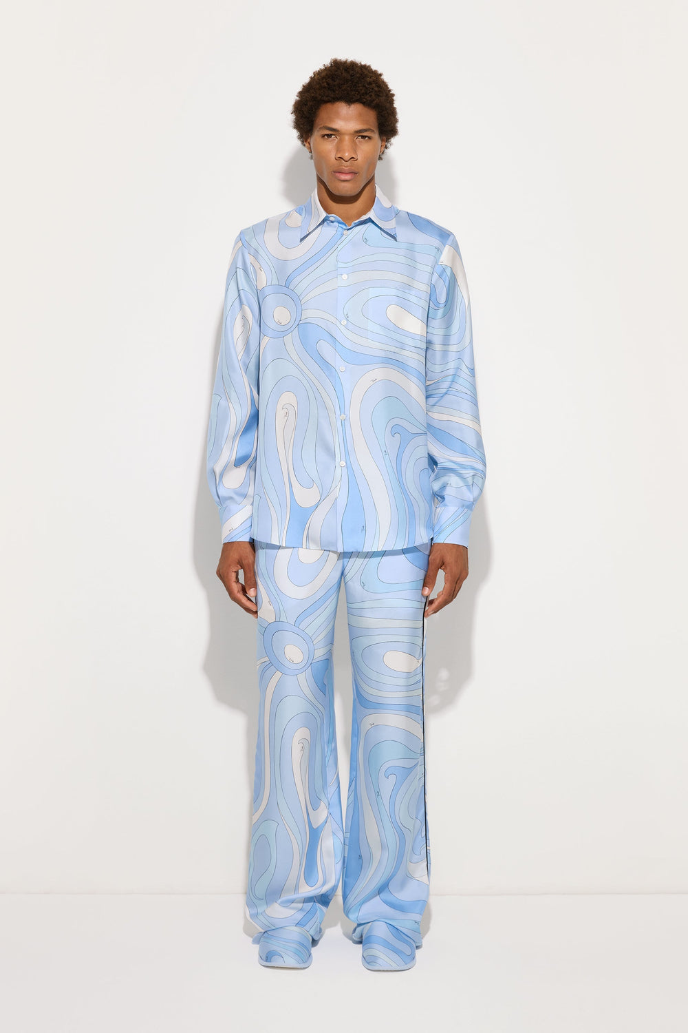 Marmo Print Silk Pants
  Pucci