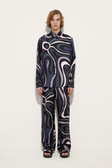 Marmo Print Silk Trousers
  Pucci