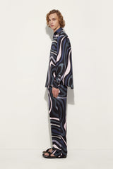 Marmo Print Silk Trousers
  Pucci
