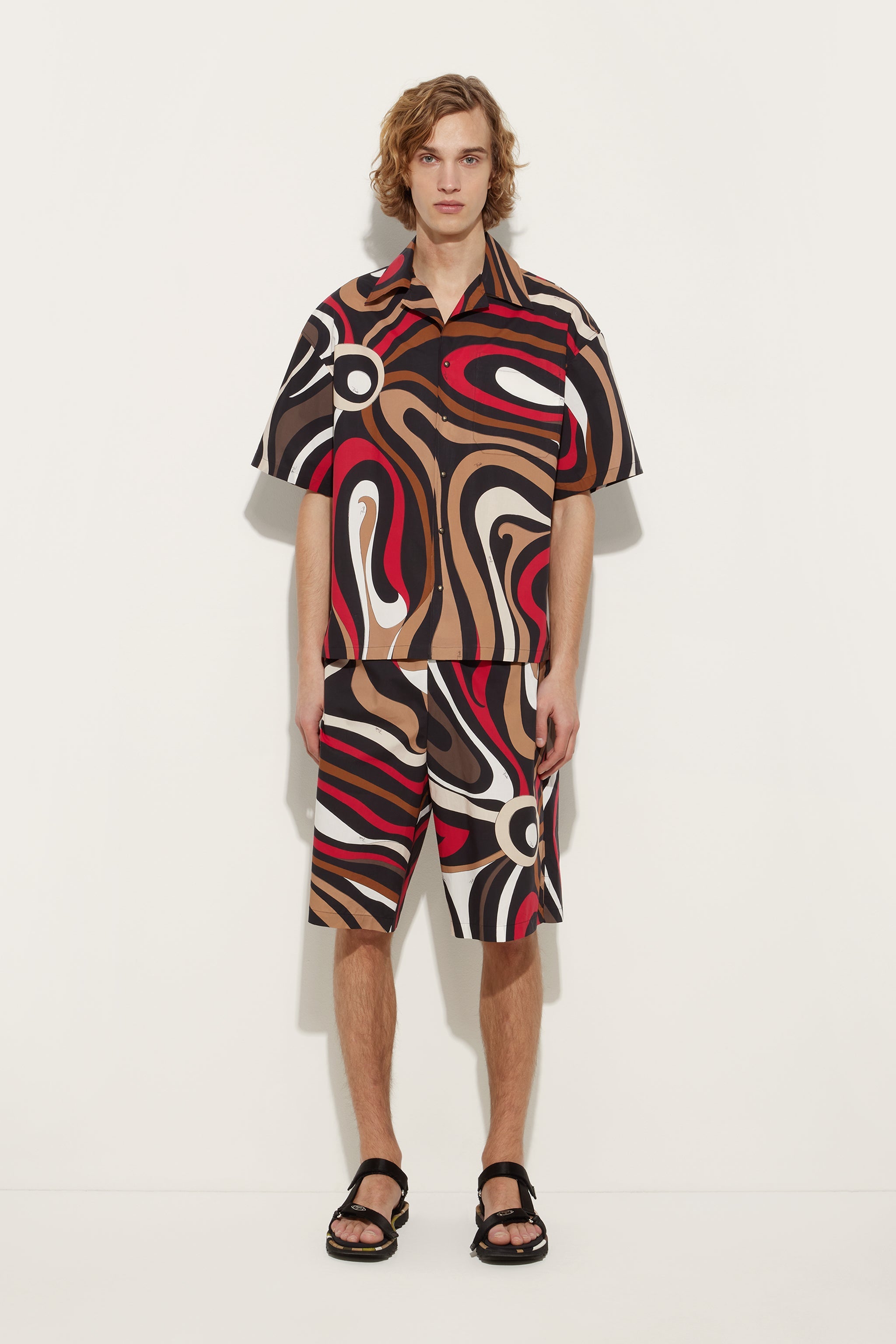 Marmo Print Bowling Shirt
  Pucci