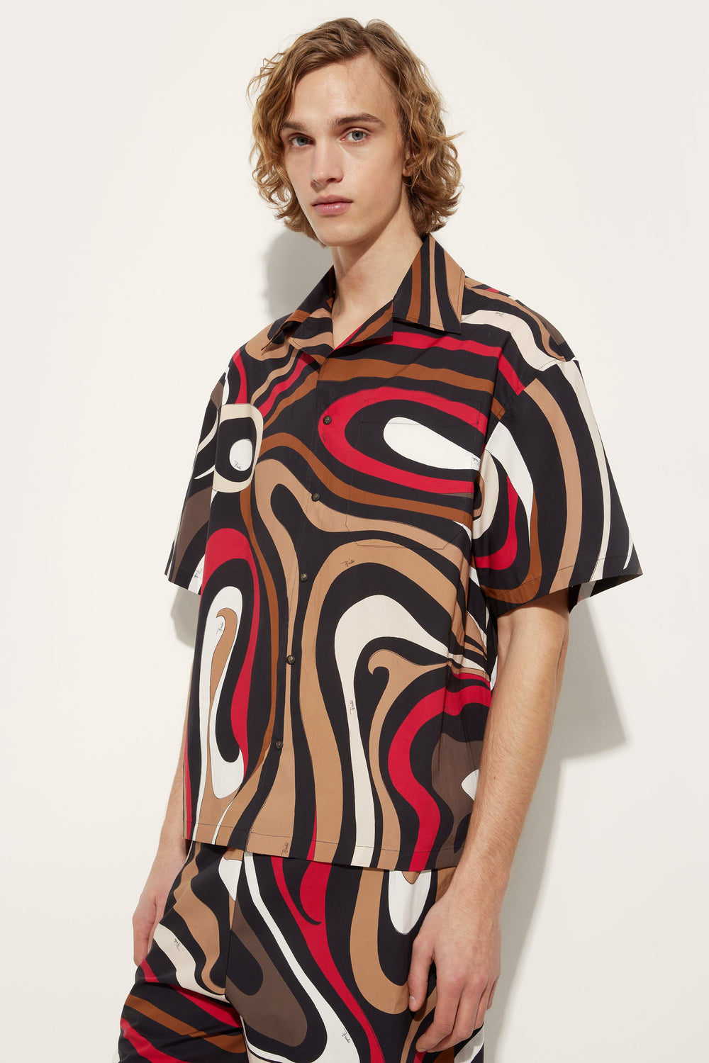 Marmo Print Bowling Shirt
  Pucci