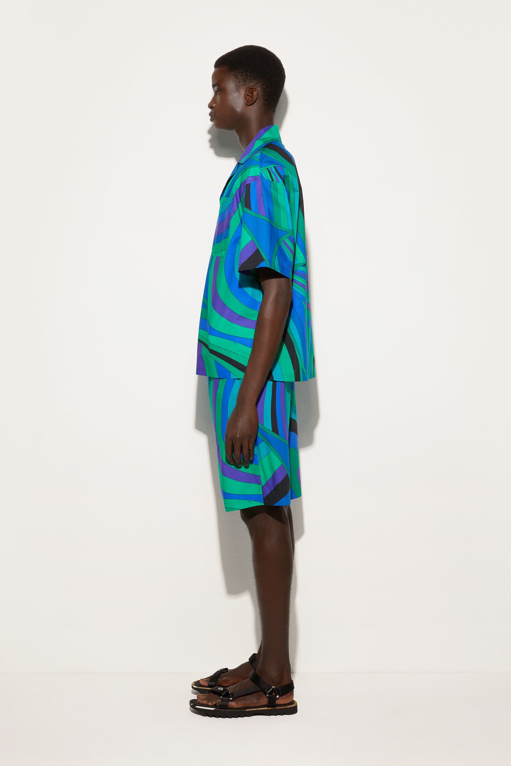 Iride Print Bowling Shirt
  Pucci