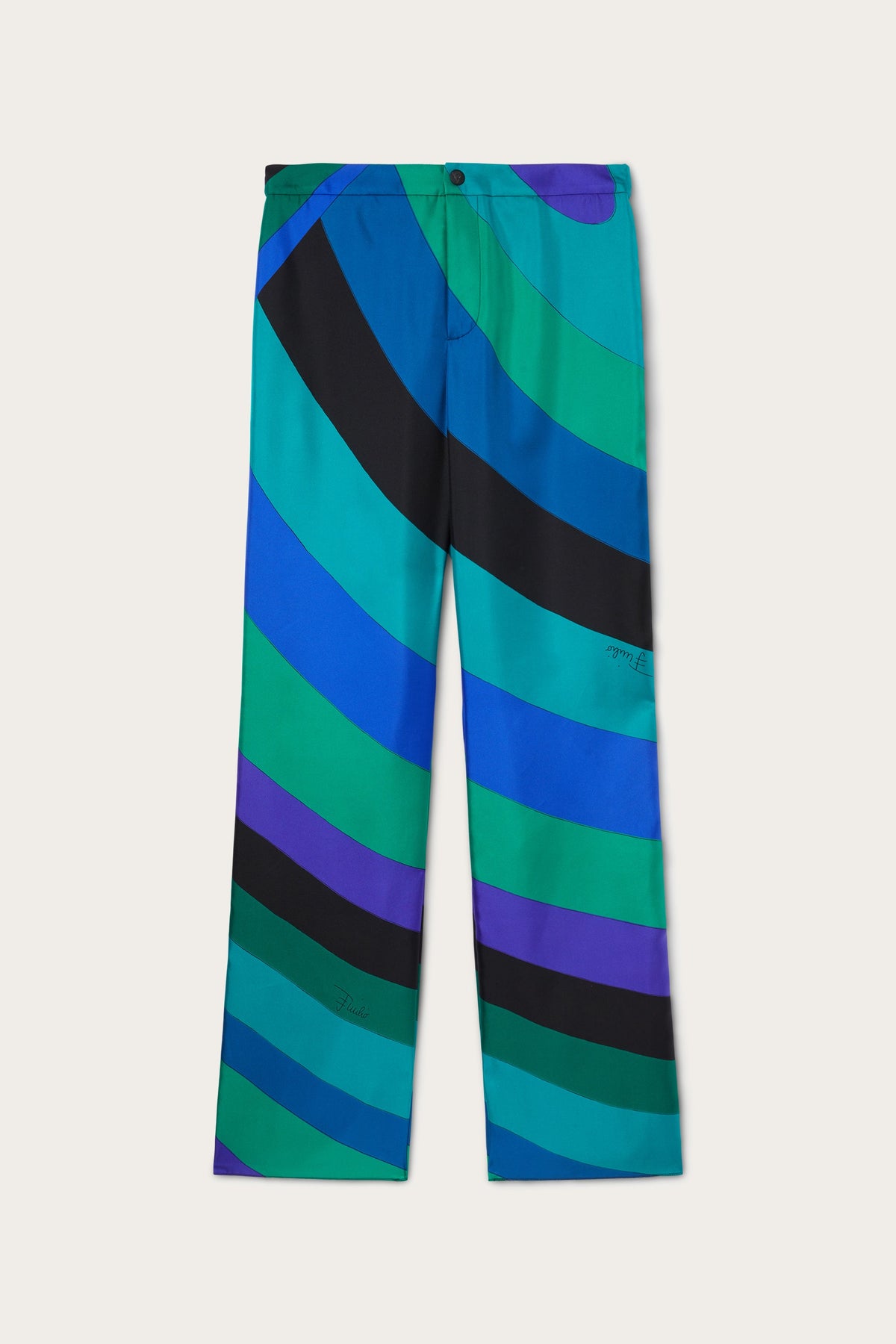 Iride Print Silk Twill Pants
  Pucci
