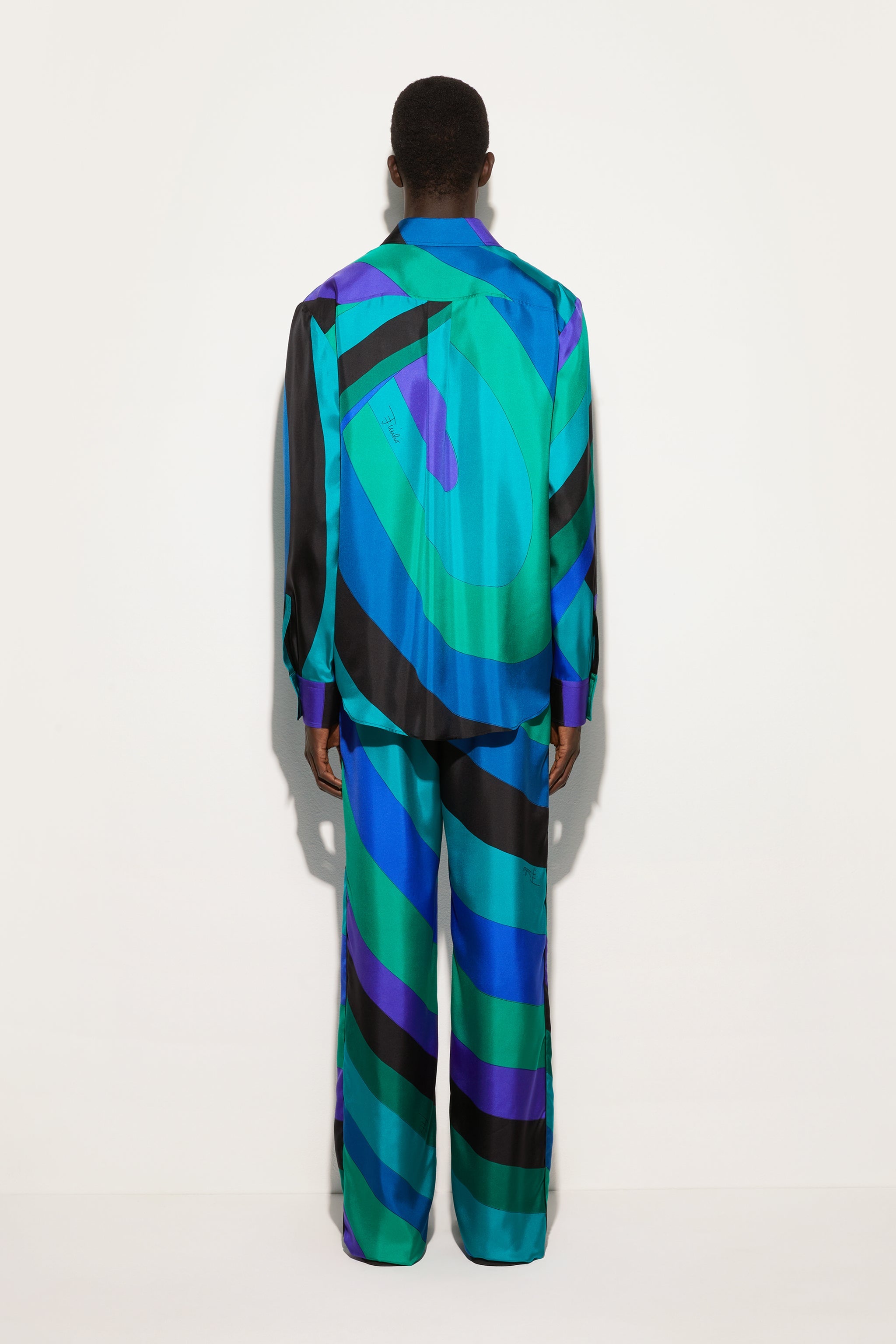 Iride Print Silk Twill Pants
  Pucci
