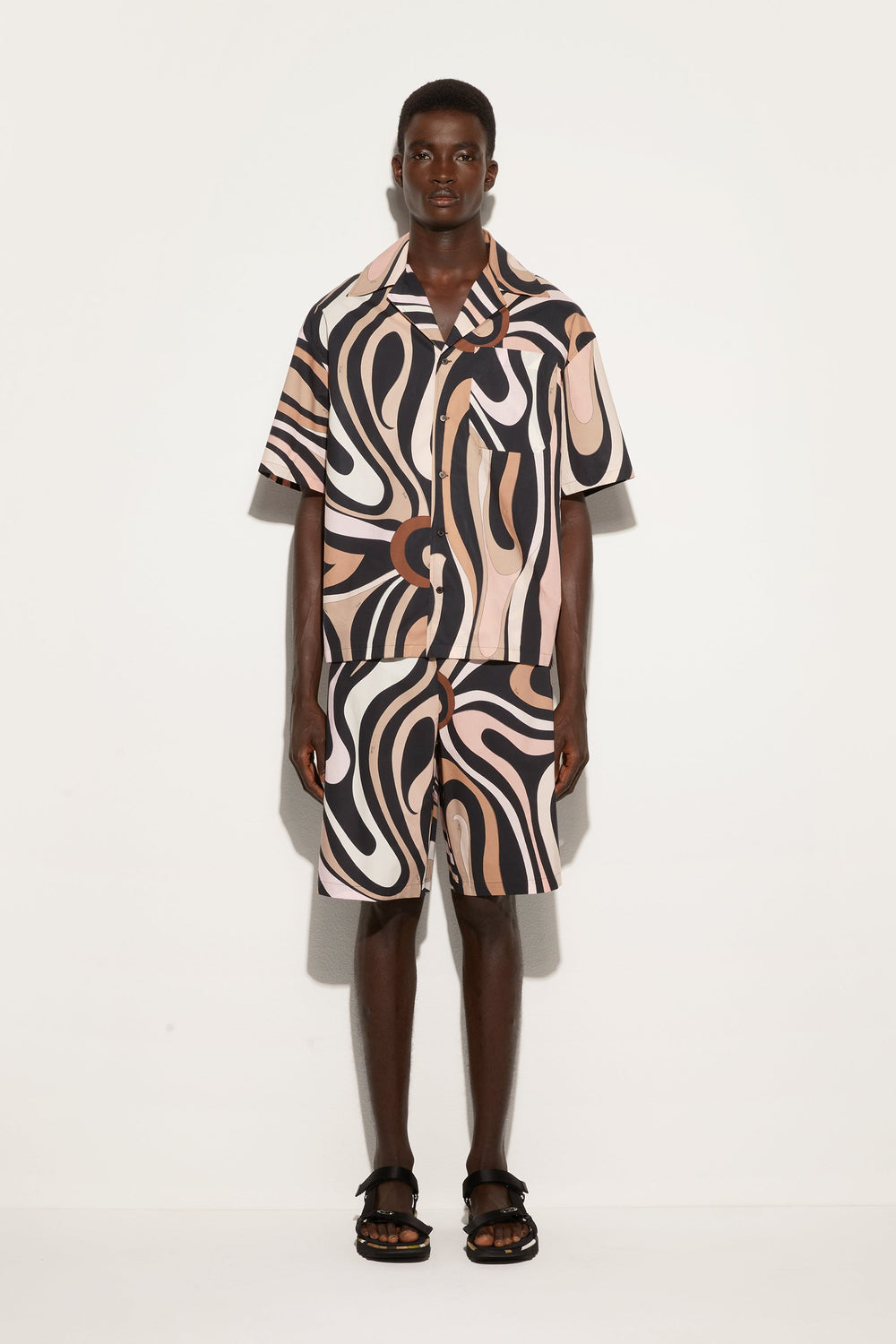 Marmo Print Bowling Shirt
  Pucci