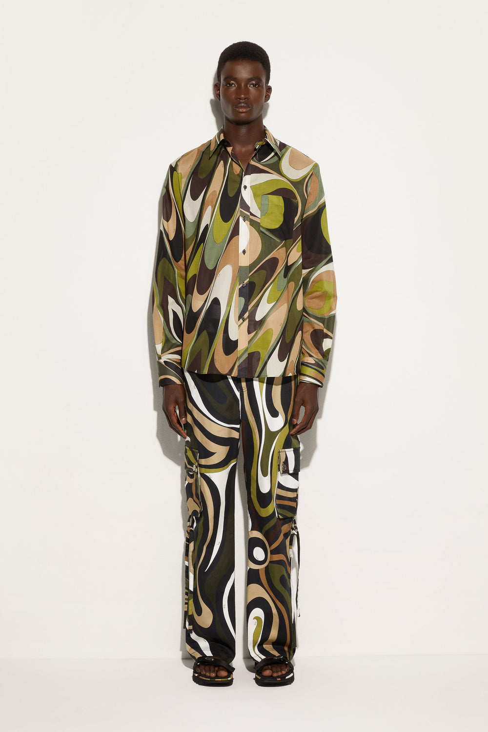 Marmo Print Cargo Pants
  Pucci