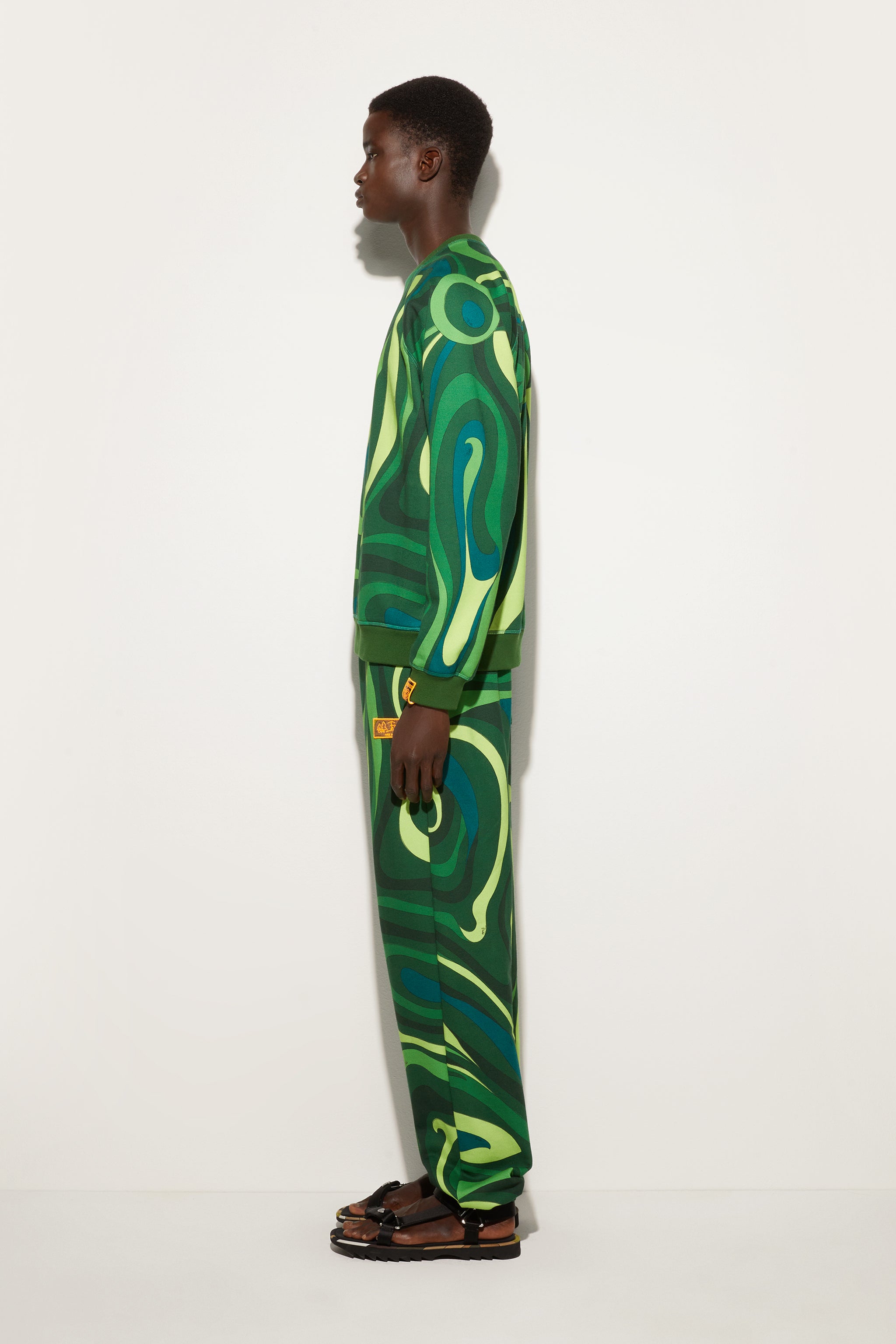 Marmo Print Fleece Sweatshirt
  Pucci