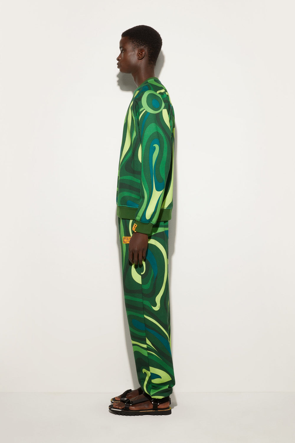 Marmo Print Fleece Sweatshirt
  Pucci