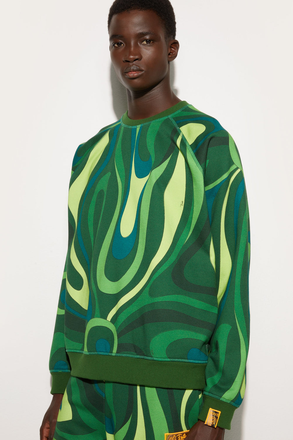 Marmo Print Fleece Sweatshirt
  Pucci