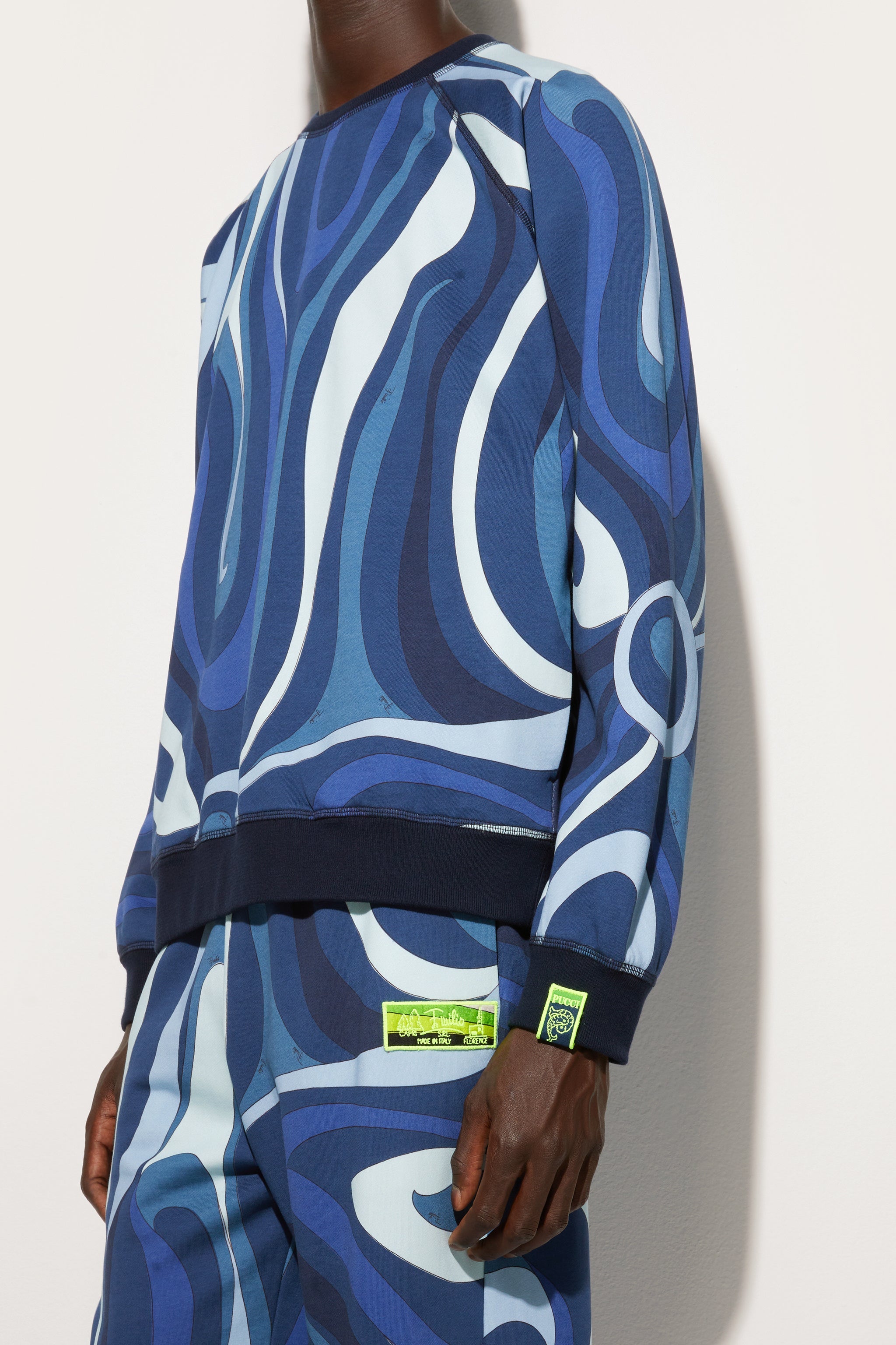 Marmo Print Fleece Sweatshirt
  Pucci
