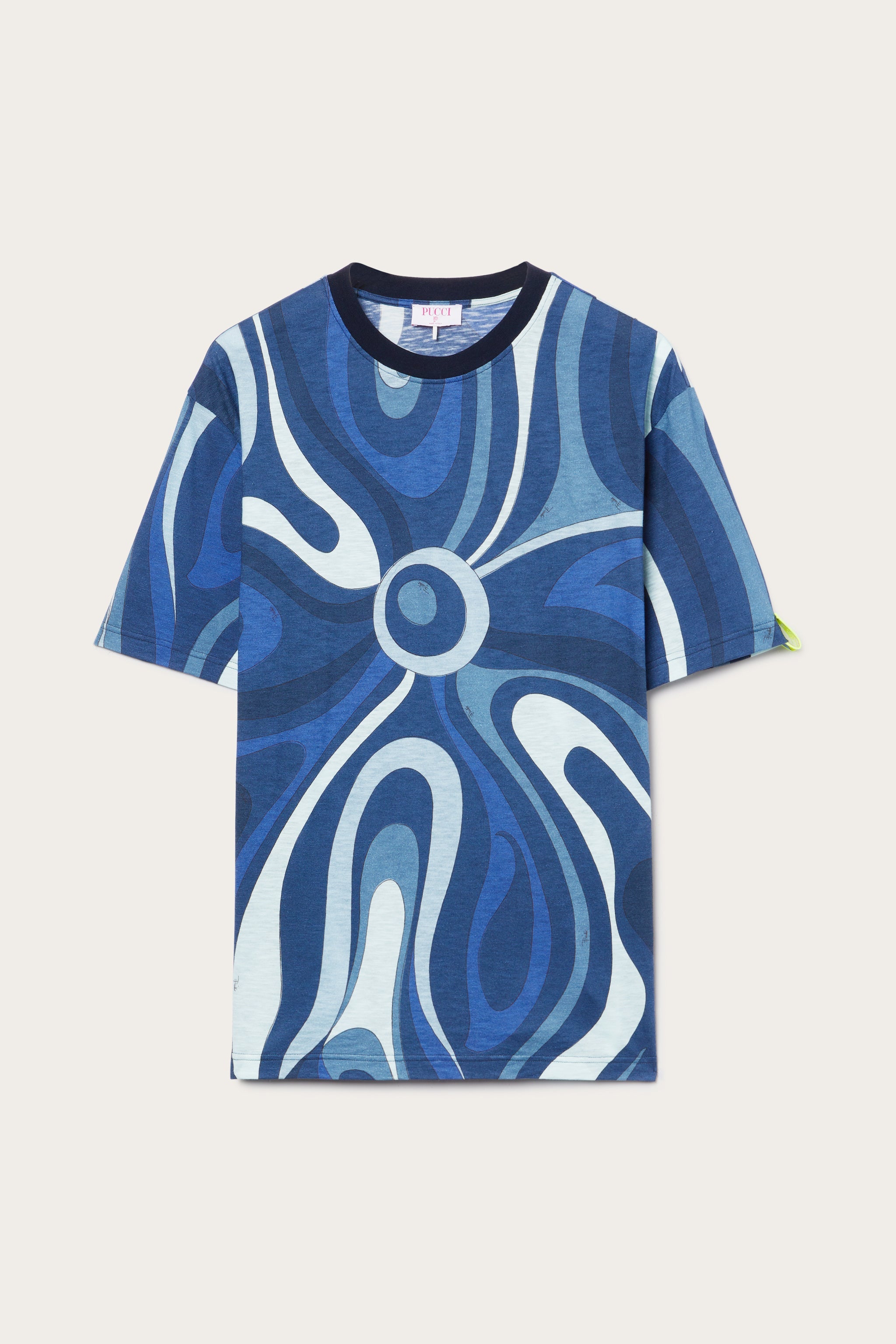 Flamed Jersey T-Shirt with Allover Print
  Pucci
