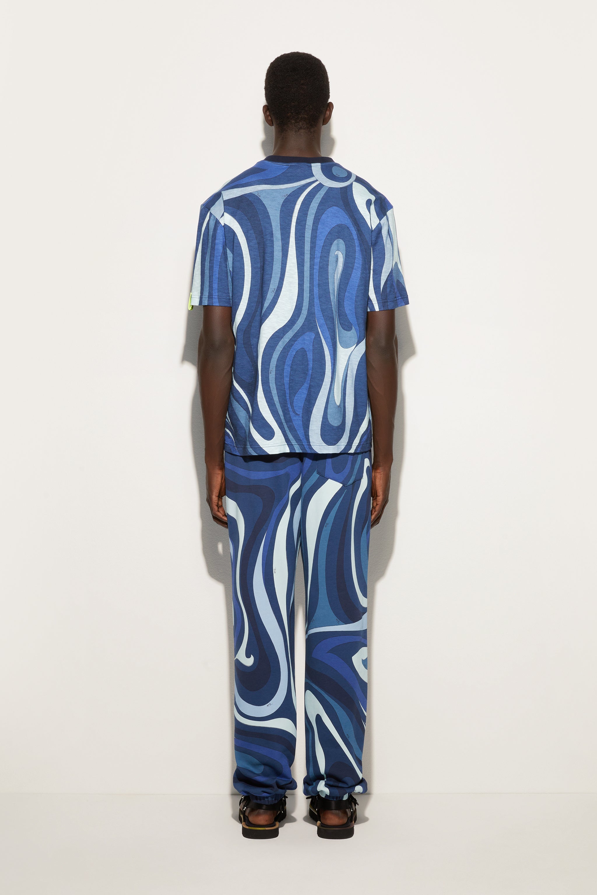 Flamed Jersey T-Shirt with Allover Print
  Pucci