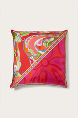 Patchwork-Print Large Silk-Twill Cushion
  Pucci
