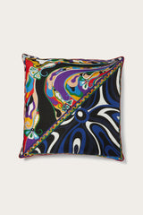 Patchwork-Print Large Silk-Twill Cushion
  Pucci