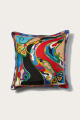 Orchidee and Iride-Print Small Silk-Twill Cushion
  Pucci