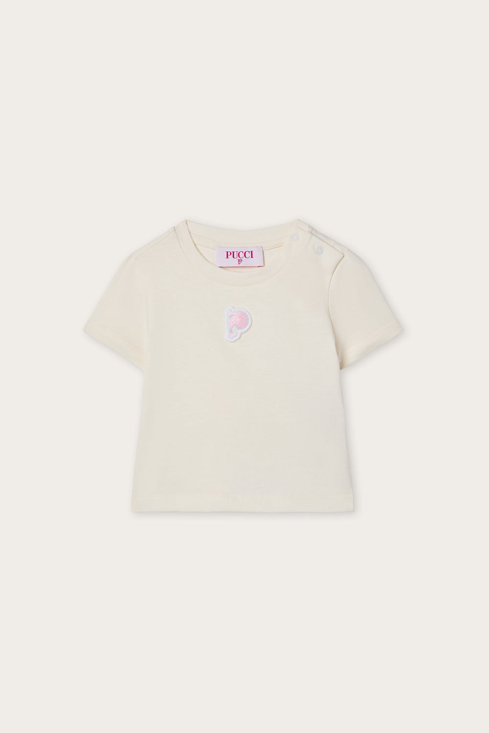 T-shirt with Embroidered Patch
  Pucci