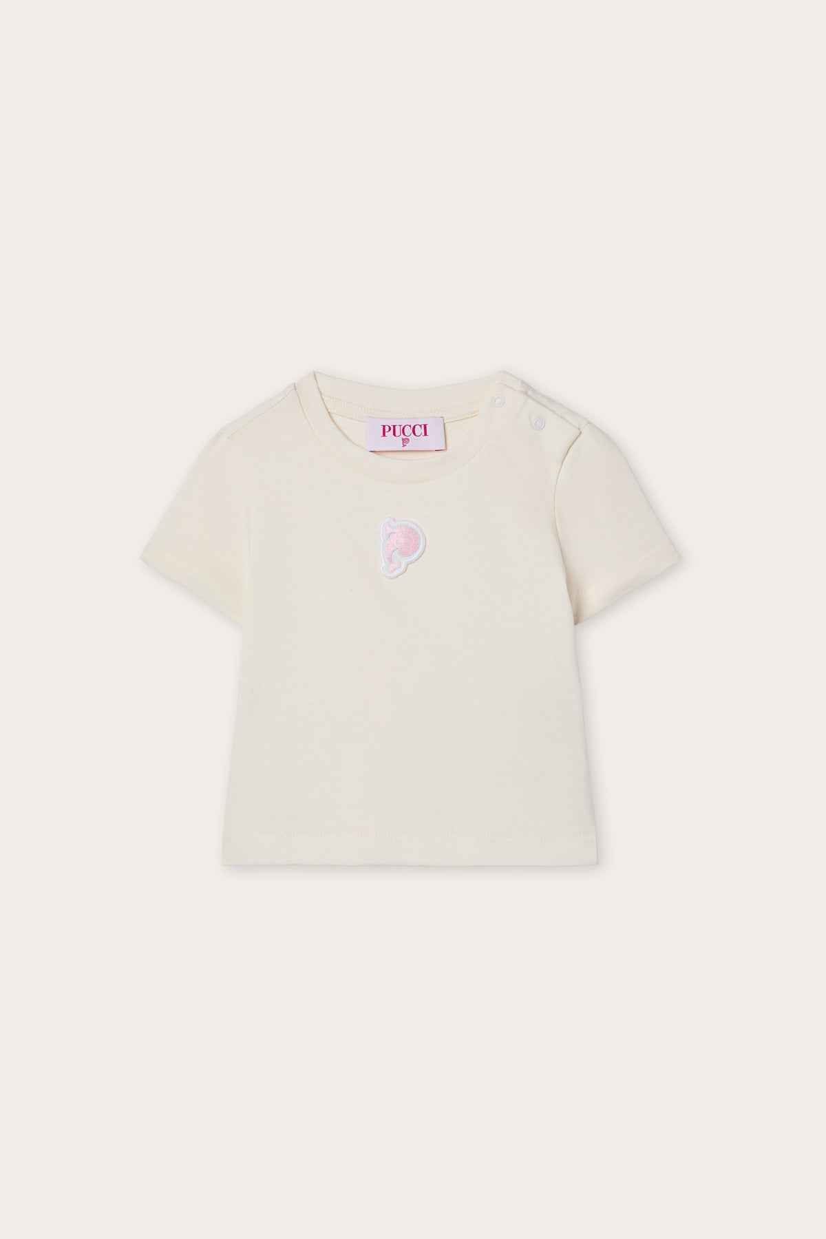 T-shirt with Embroidered Patch
  Pucci