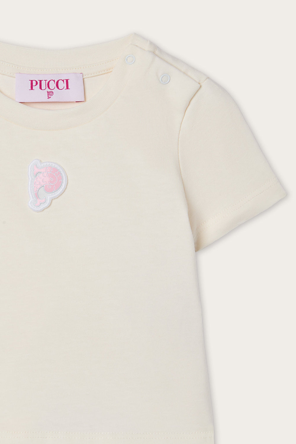 T-shirt with Embroidered Patch
  Pucci