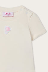 T-shirt with Embroidered Patch
  Pucci