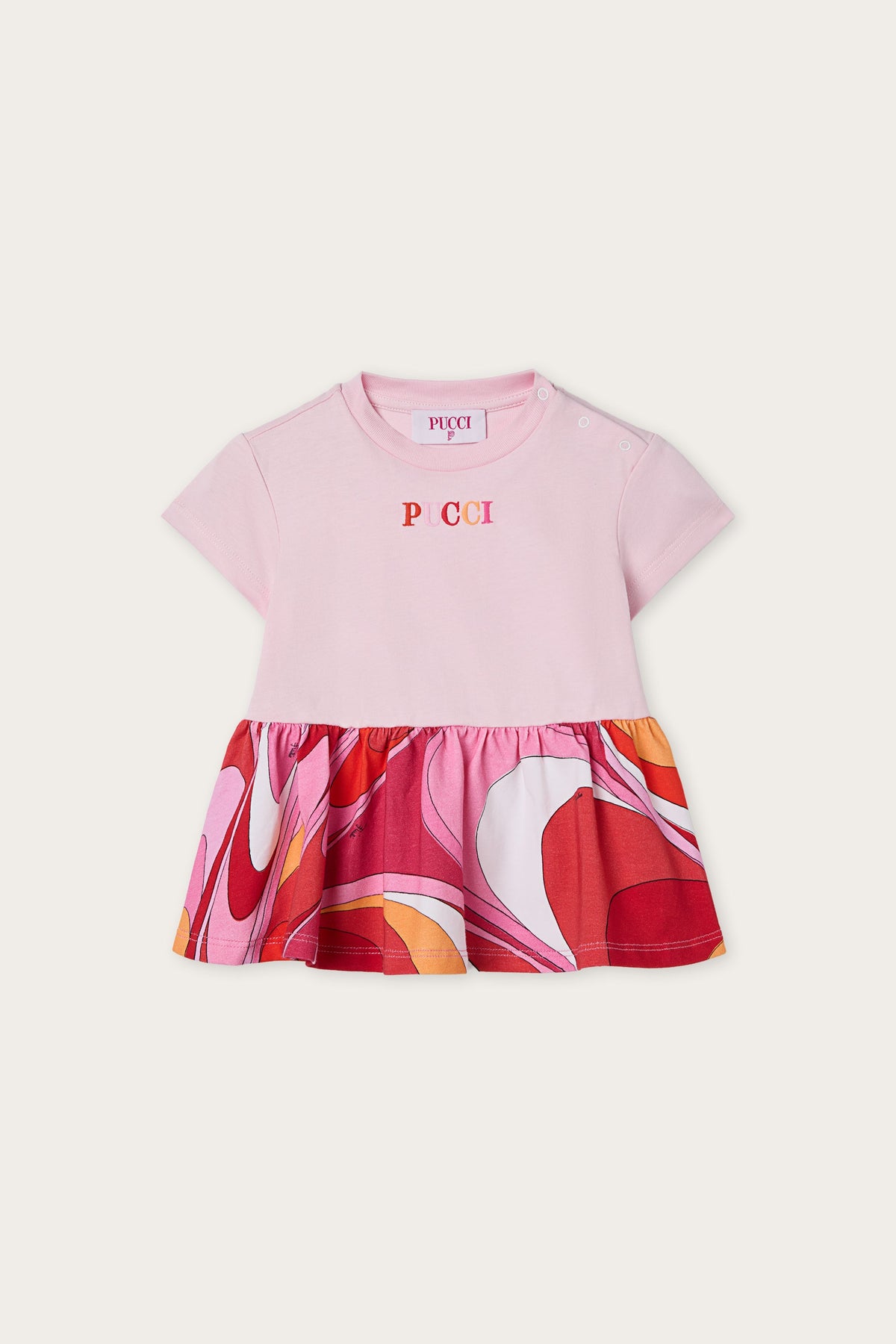 Logo Dress with Printed Skirt
  Pucci
