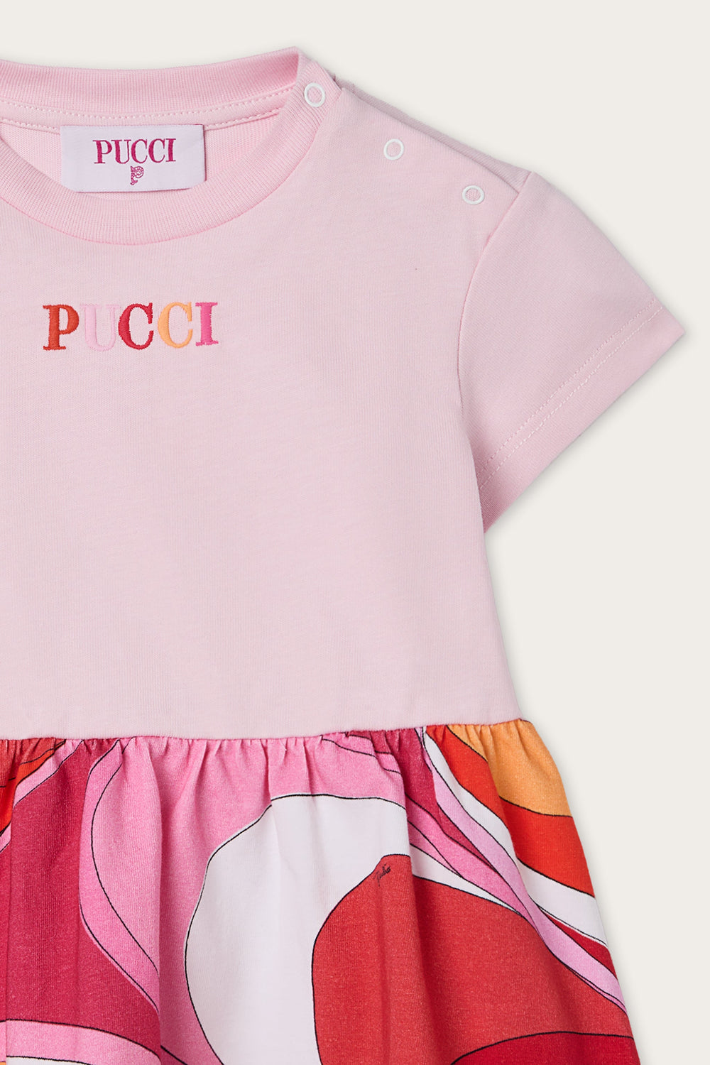 Logo Dress with Printed Skirt
  Pucci
