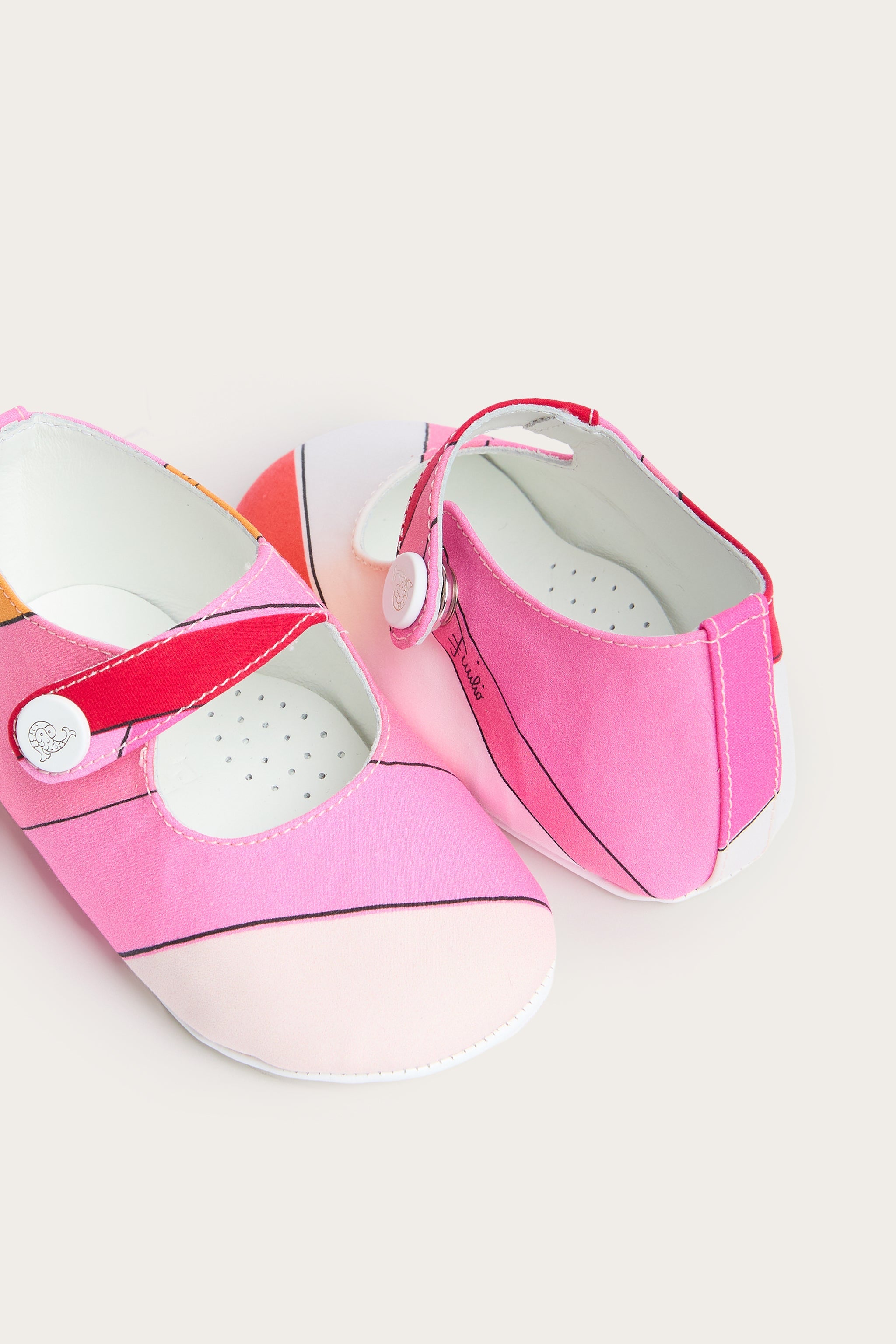 Iride Print Newborn Ballerina Flats
  Pucci
