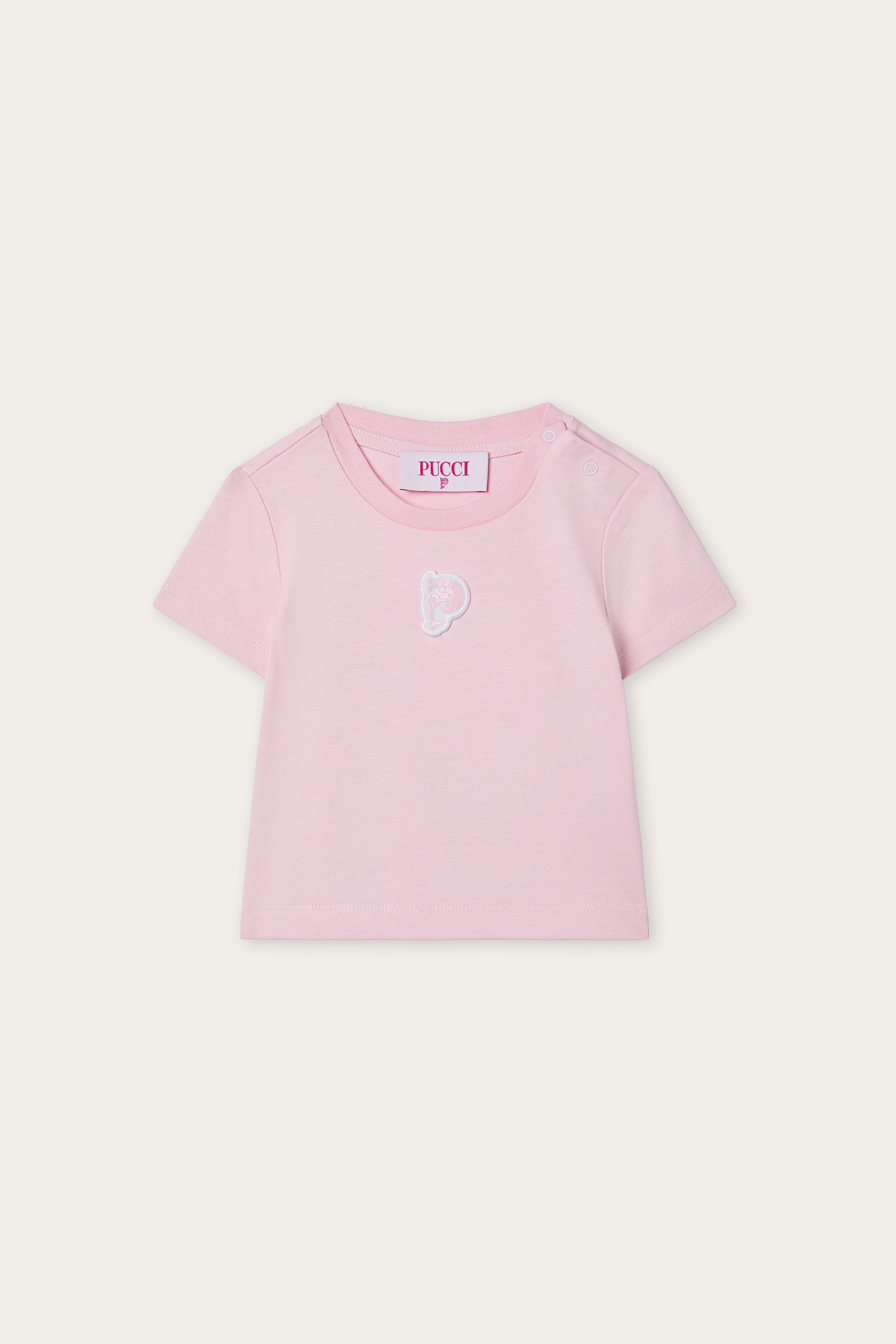 T-shirt with Embroidered Patch
  Pucci