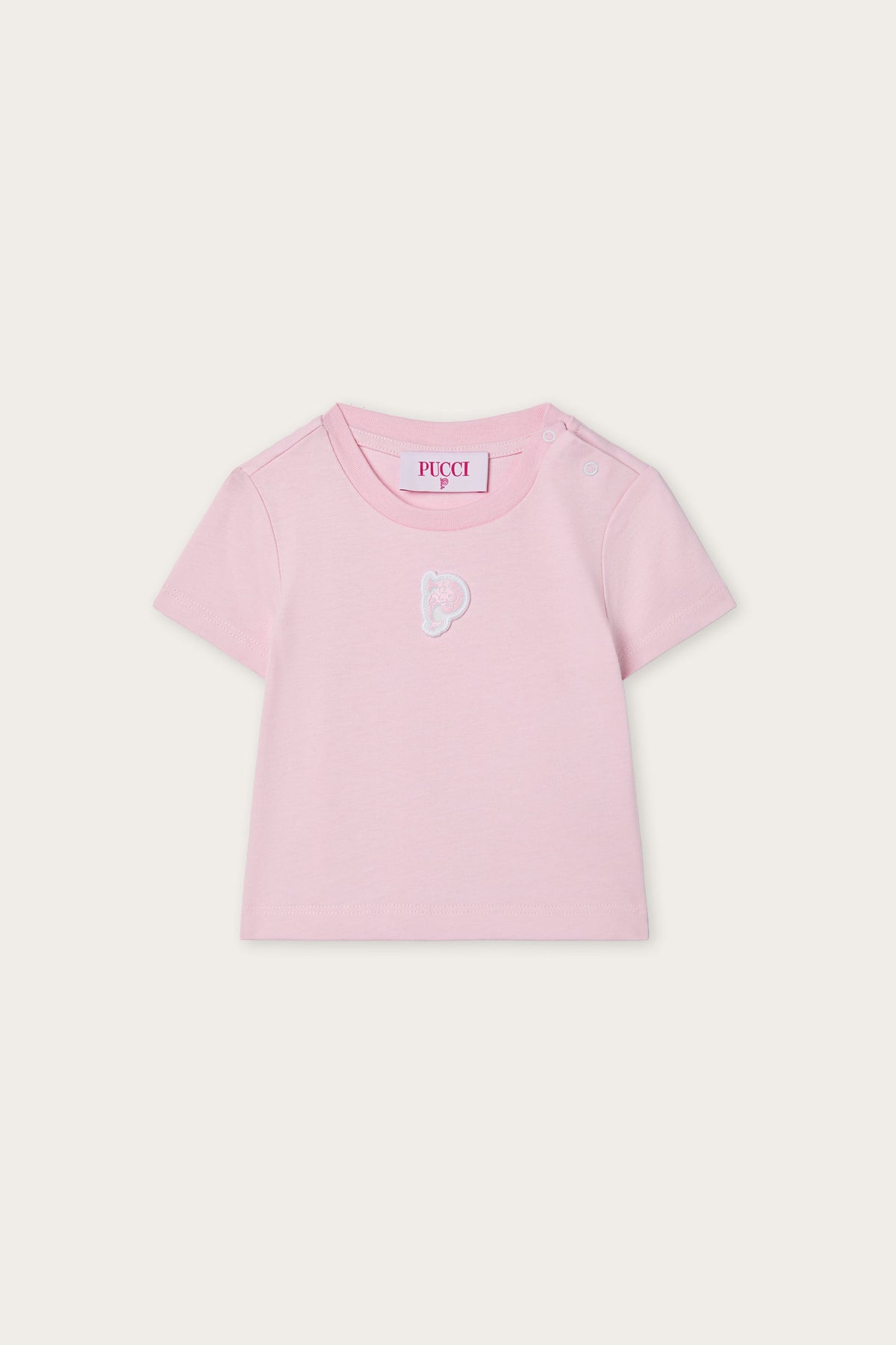 T-shirt with Embroidered Patch
  Pucci